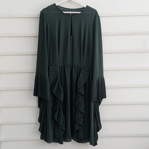 Mikael Aghal Dark Green Dress - Picture 5 of 7